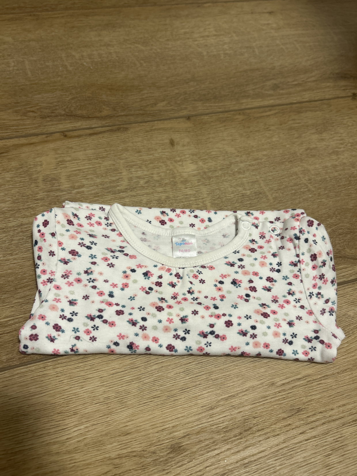 Body Blumen langarm 74/70