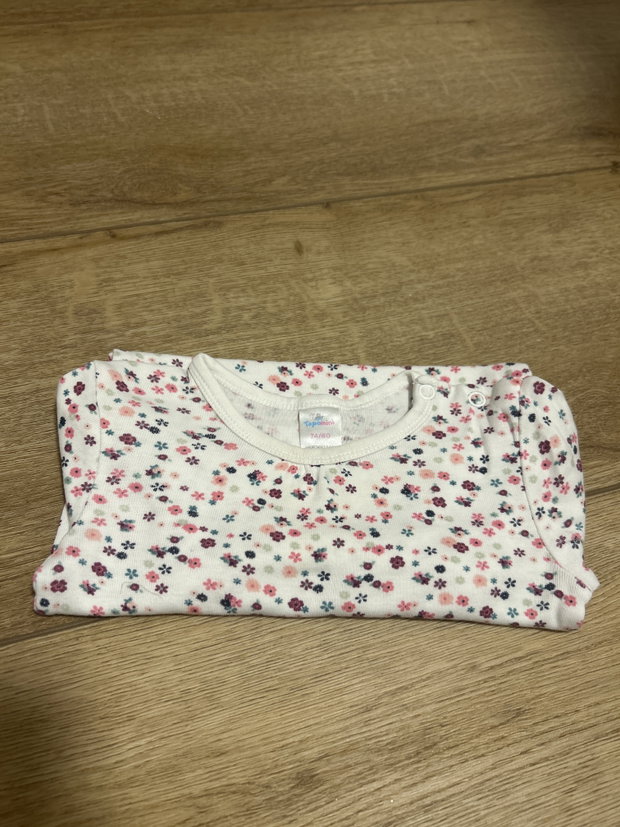 Body Blumen langarm 74/70