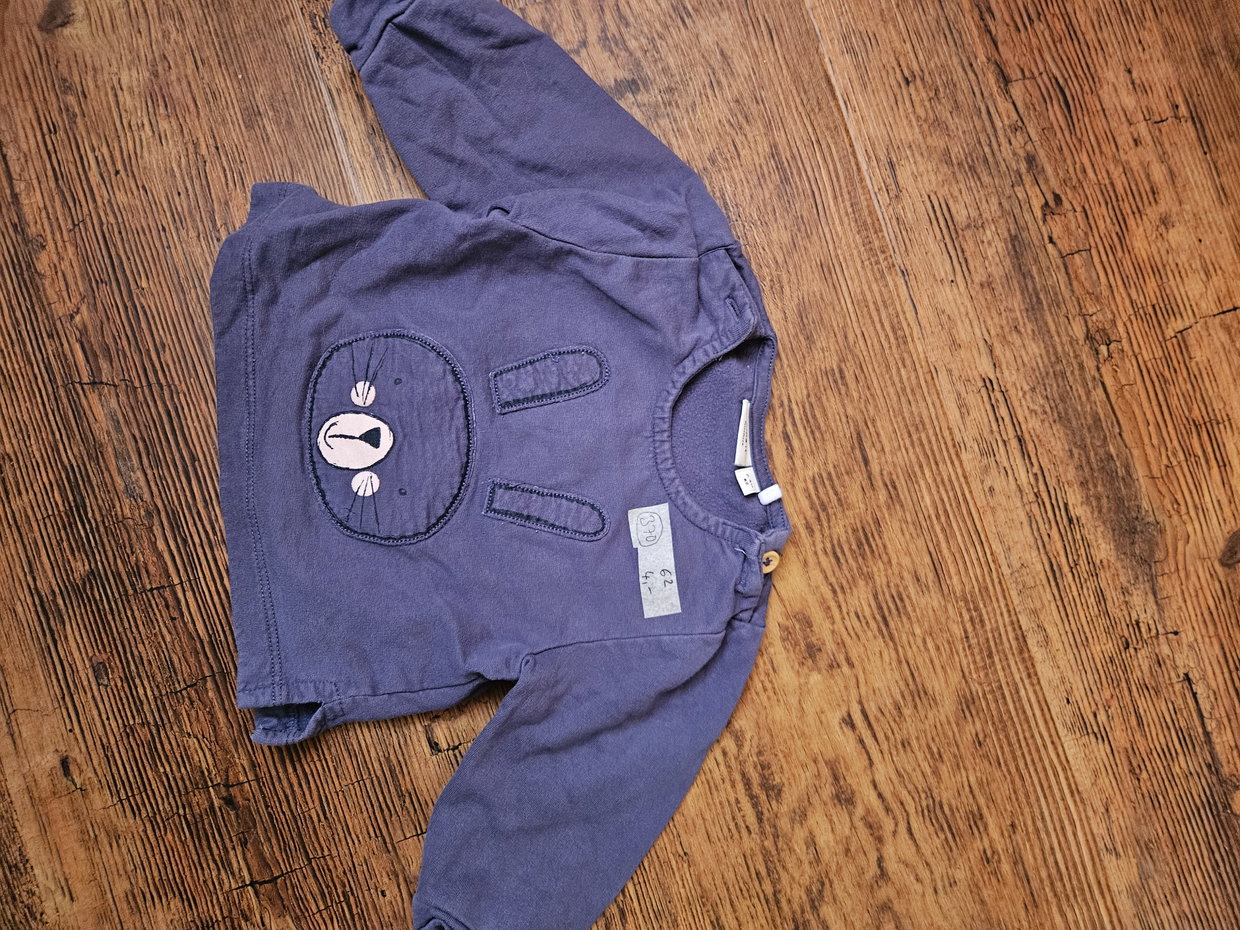 Langarmshirt blau 62, hase