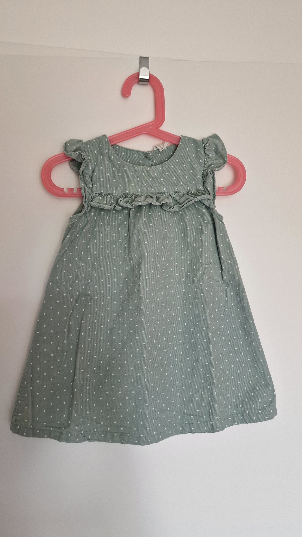 Sommerkleid aus Cord grün