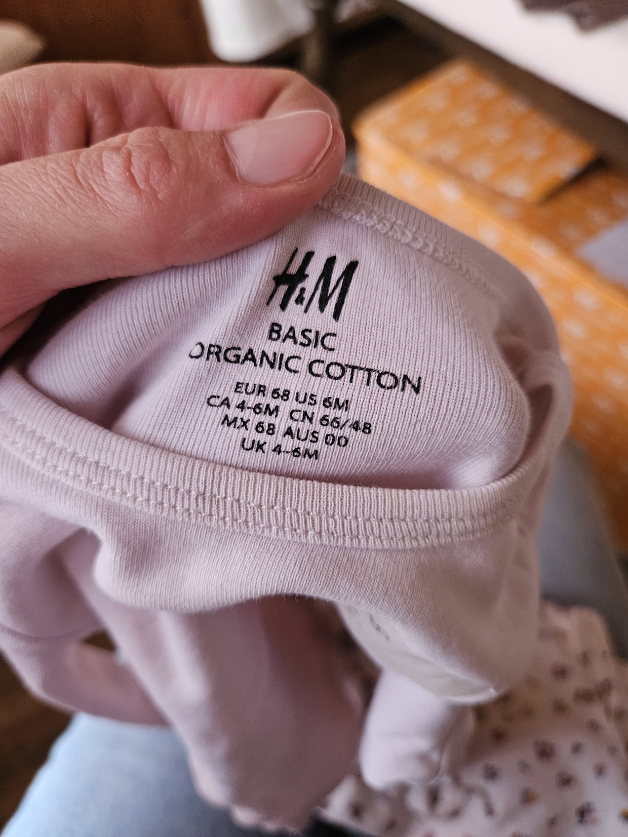 Langarmshirt rosa hell Gr 68 H&M
