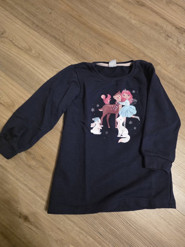 Pullover Blau mit Elfe 