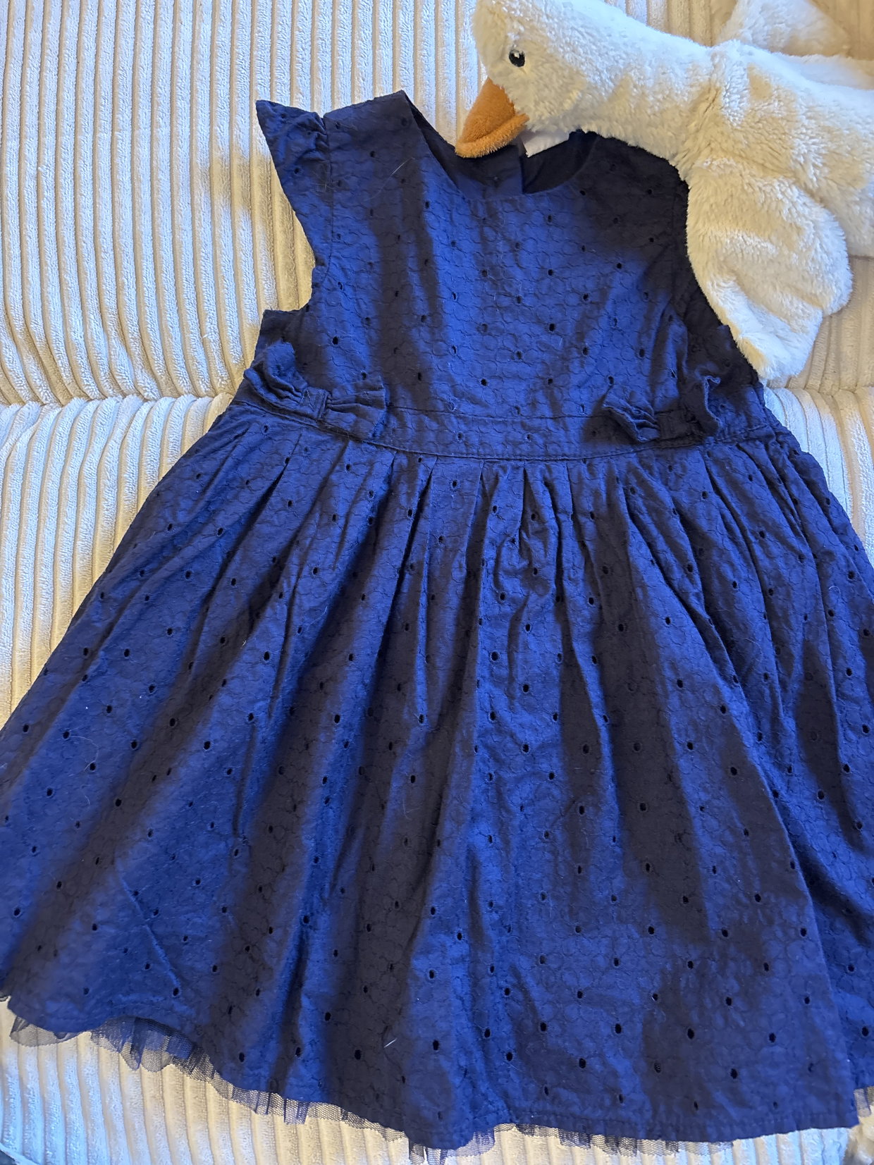 dunkelblaues Kleid, Größe 80, H&M