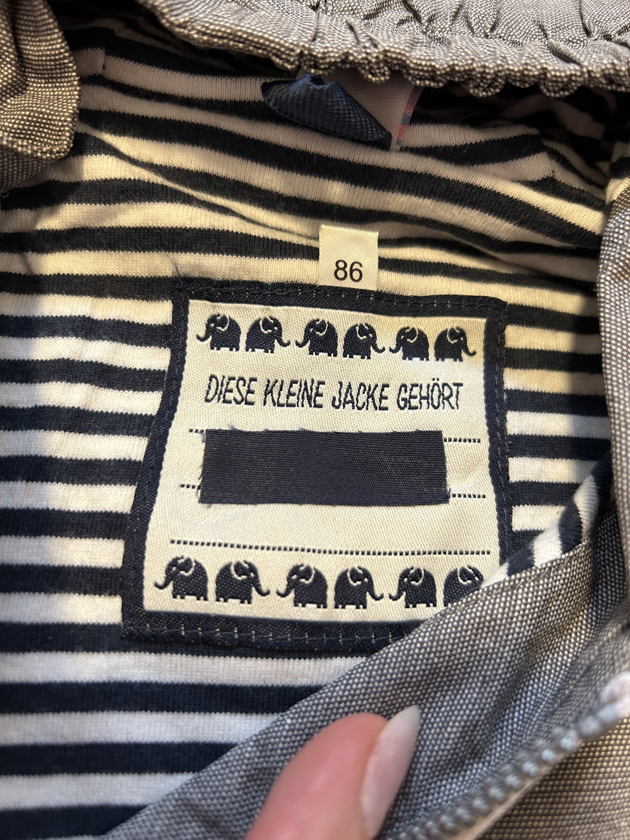 Übergangsjacke grau 86