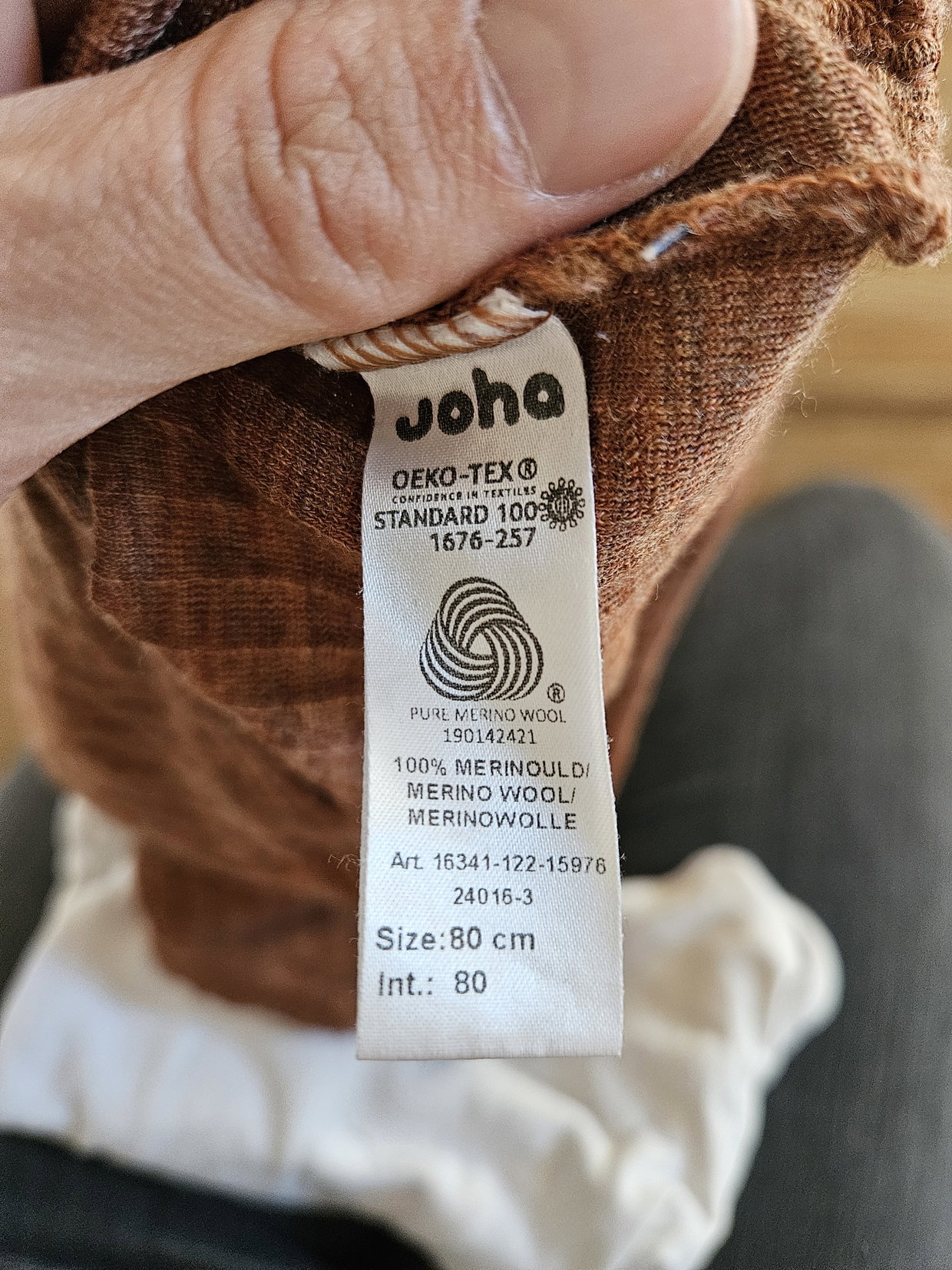 Joha Langarmshirt rost