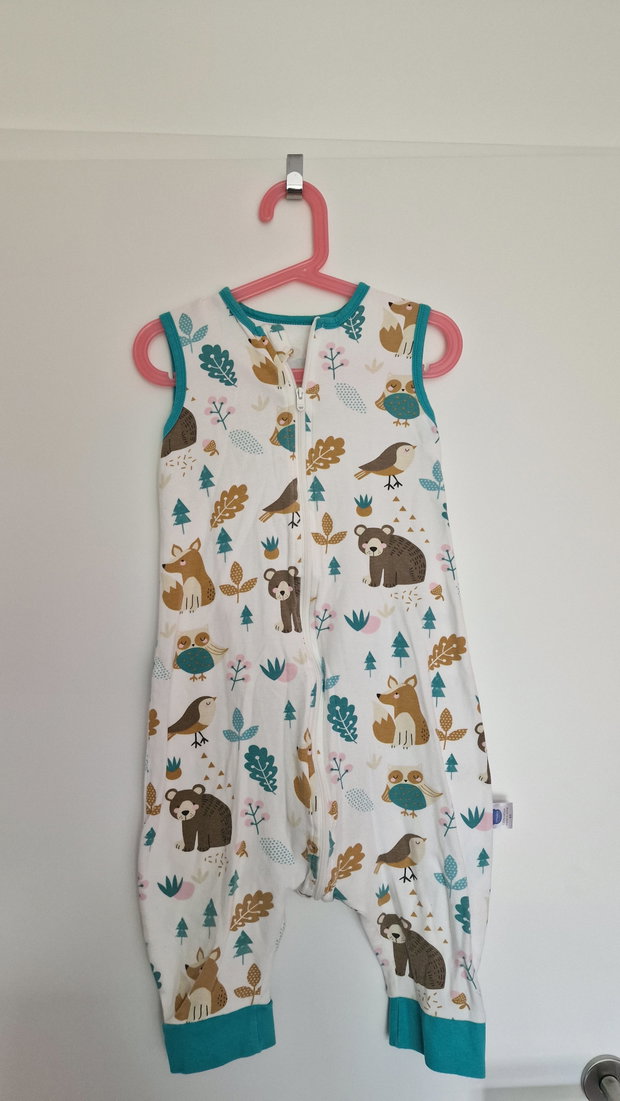 Sommer-Schlafsack mit Beinen (Waldtiere)