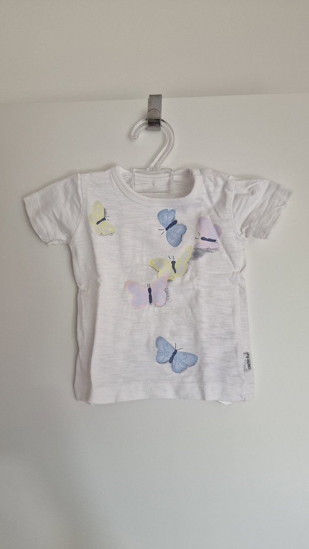 T-Shirt weiß (Schmetterlinge)
