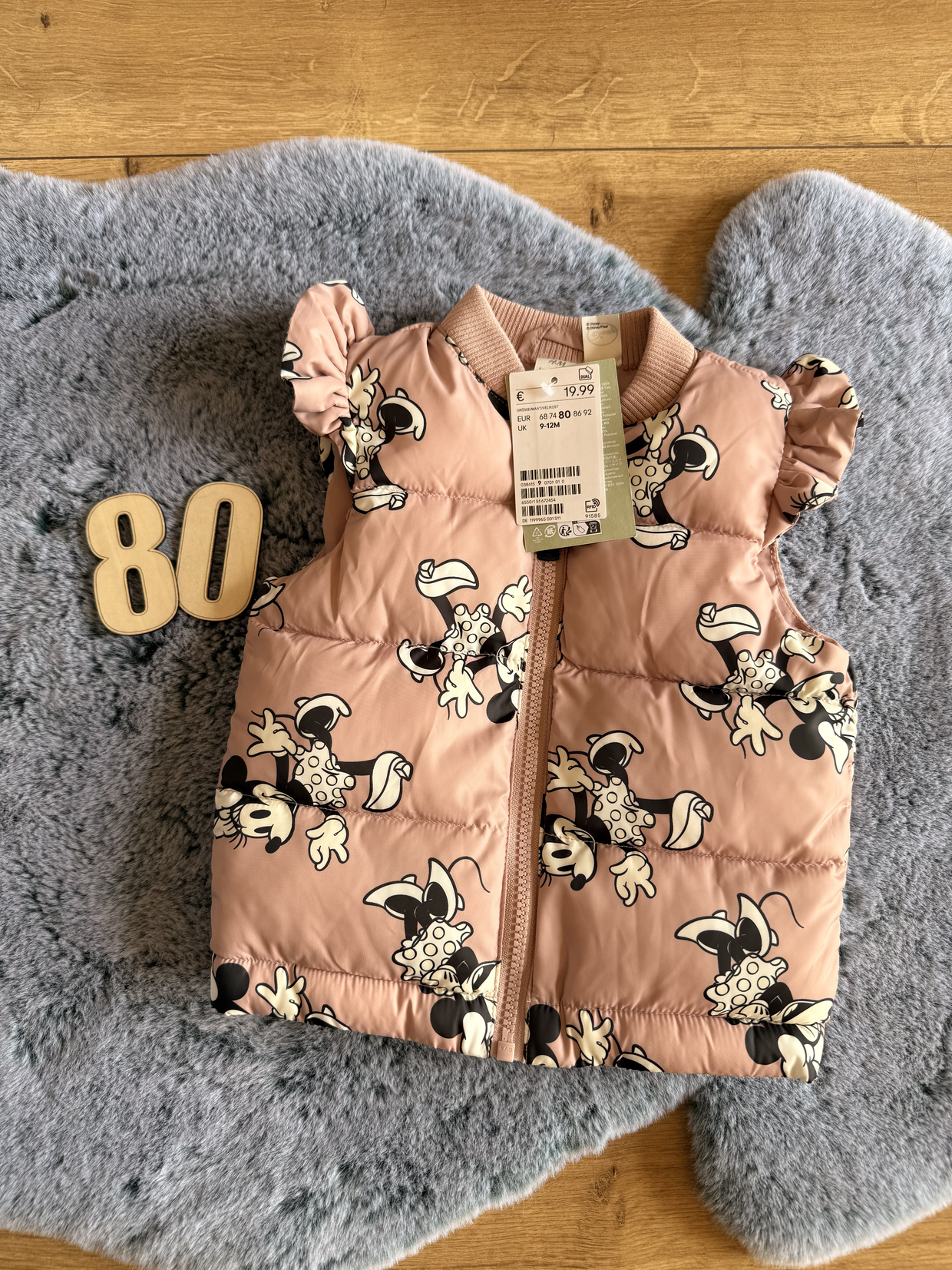 H&M Minnie Maus Weste, Gr.80, NEUWERTIG