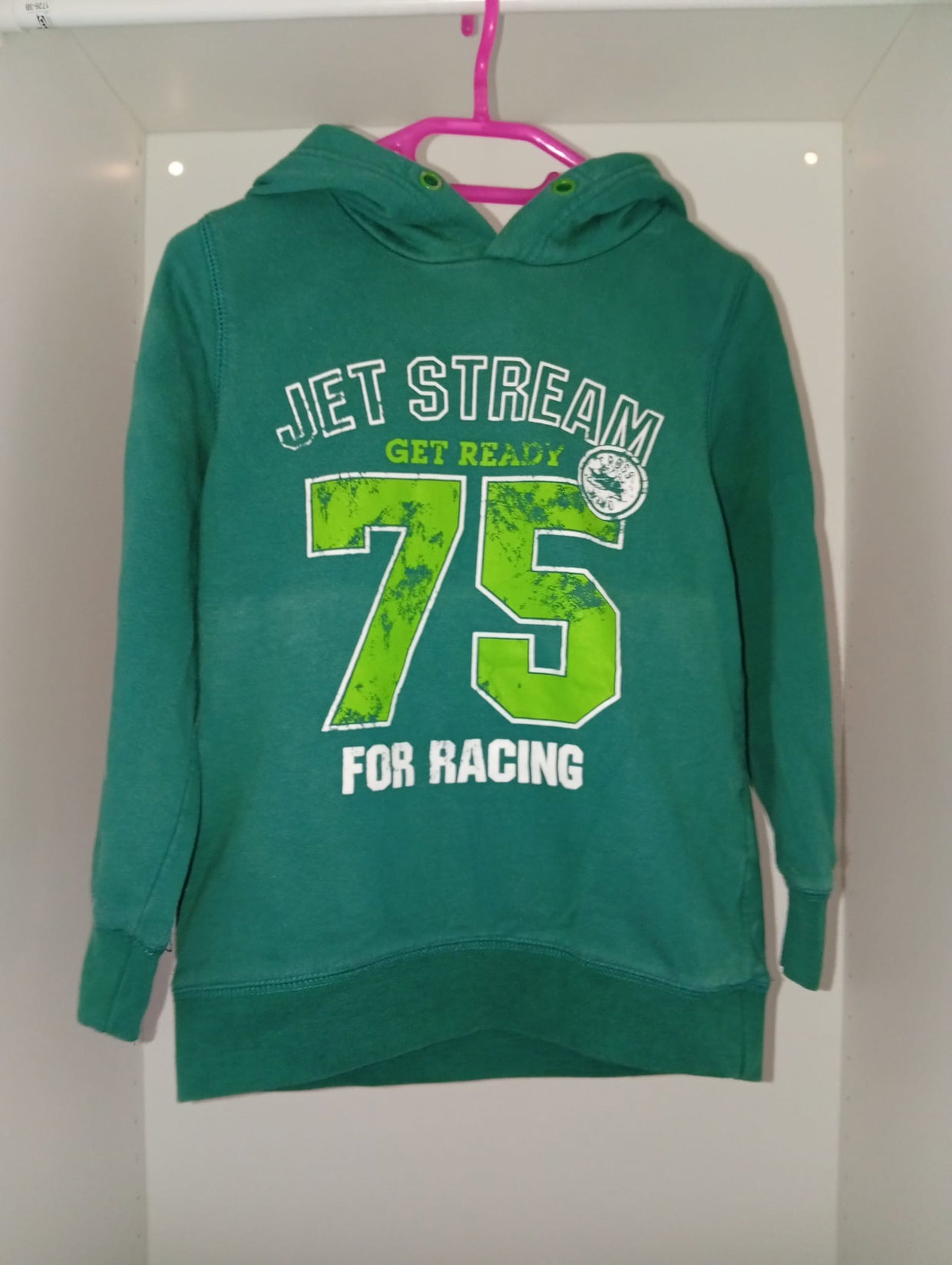 Grüner Kapuzenpullover „Jet Stream – Get Ready“ 💚