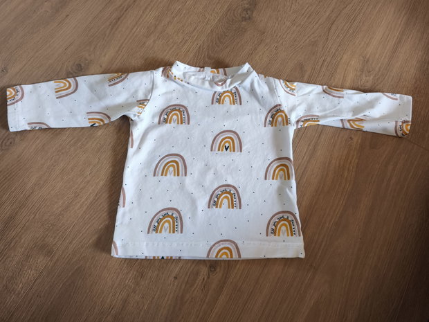 Handmade pullover Regenbogen 74