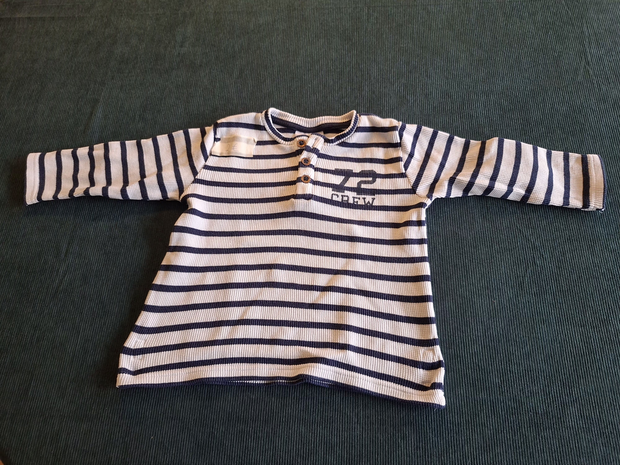 Pullover blau weiß gestreift 