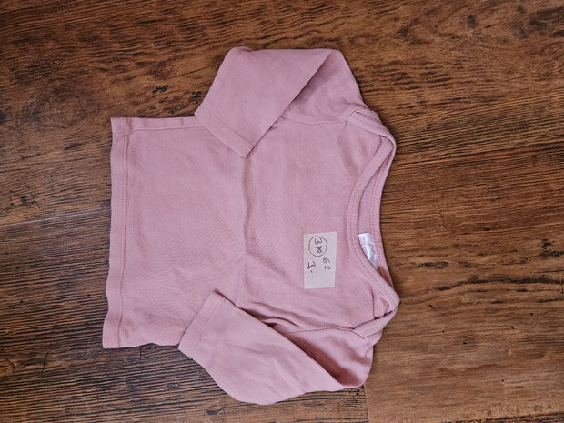 Langarmshirt pink 68 h&m uni