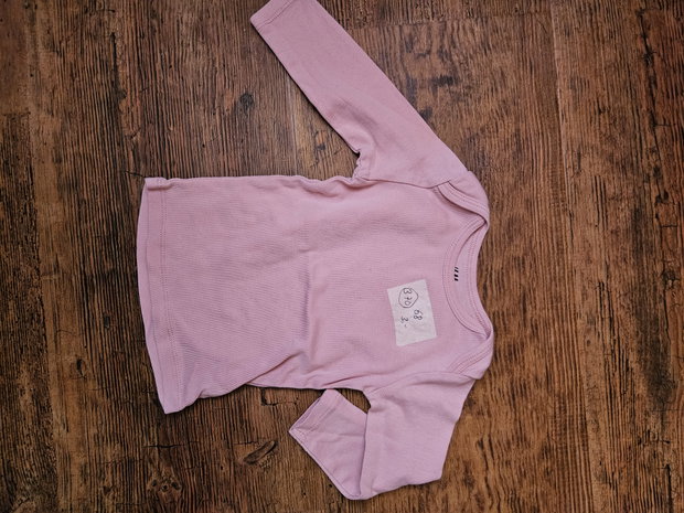 Langarmshirt H&M  68 dunkelrosa
