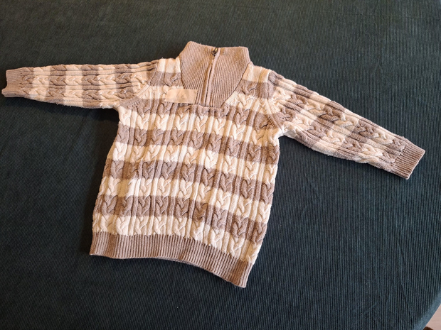 Strick Pullover (gestreift)