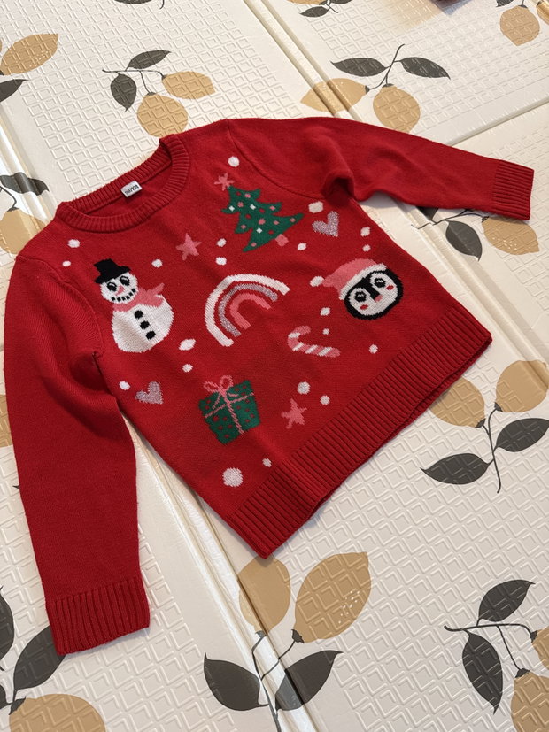 Pullover Schneemann 