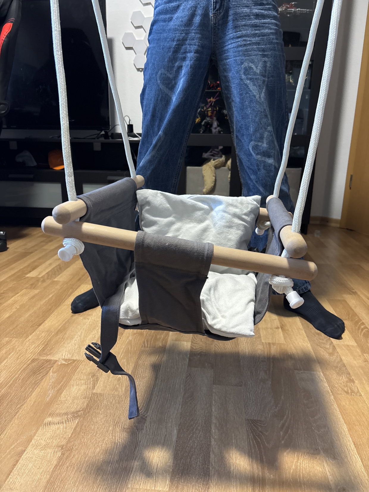 Kinderschaukel Indoor mit Befestigungsstange Türrahmen