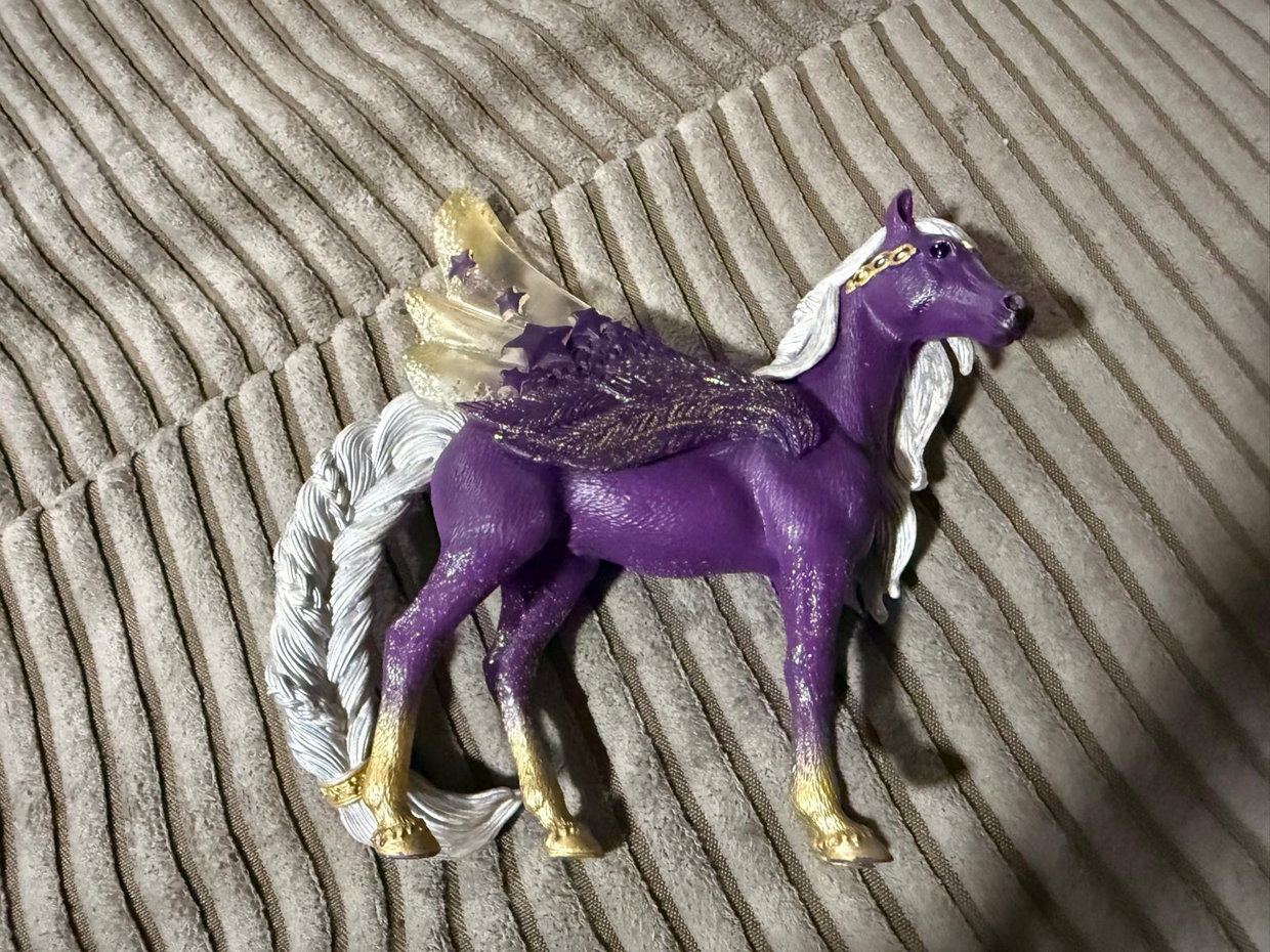 Schleich Pferd lila groß