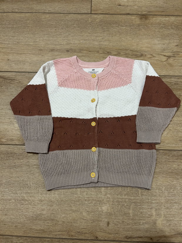 Strickjacke gestreift 98/104
