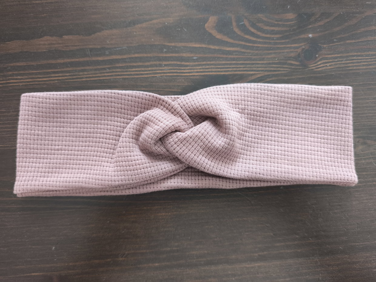Knoten Stirnband altrosa