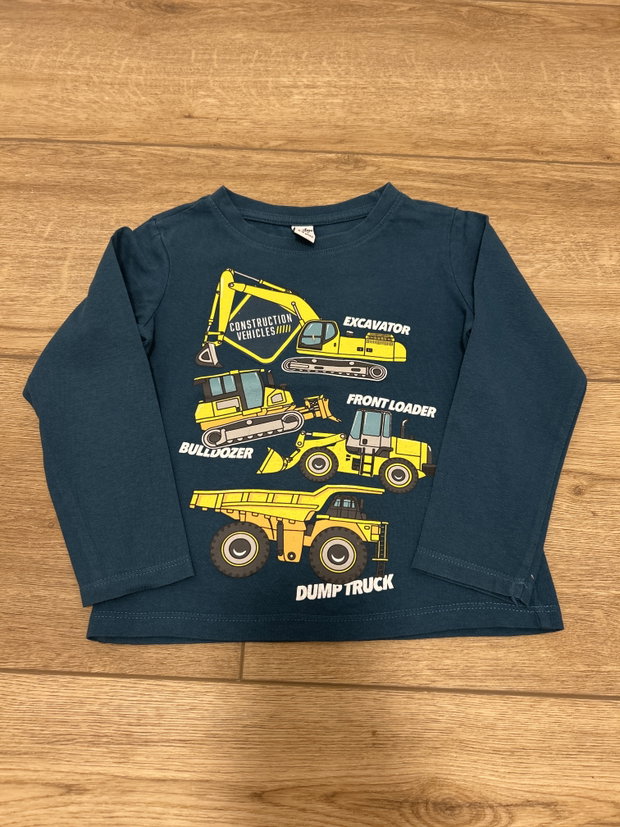 Langarmshirt Baufahrzeuge 98