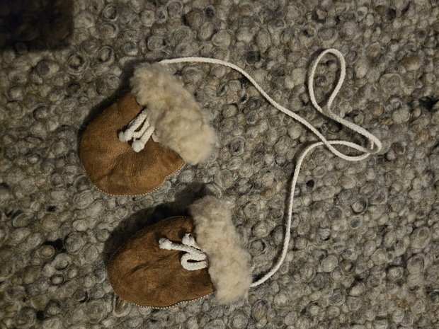 Lammfellhandschuhe Leder 