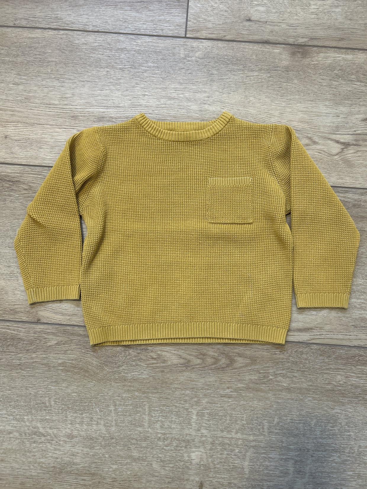 Strickpullover Senf 98
