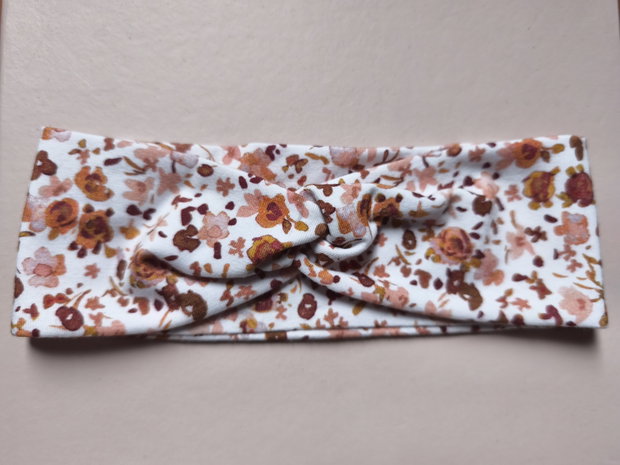 Stirnband braune Blumen 
