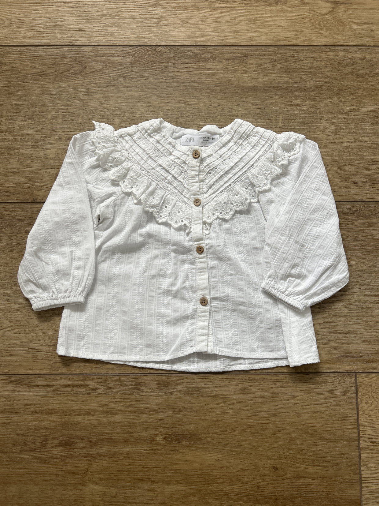 Zara Bluse weiß 86