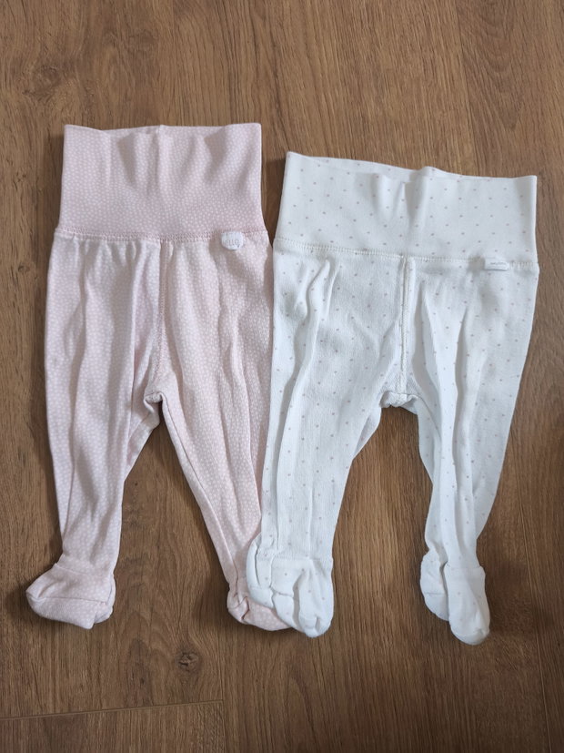 2 Hosen mit Füßen h&m 56