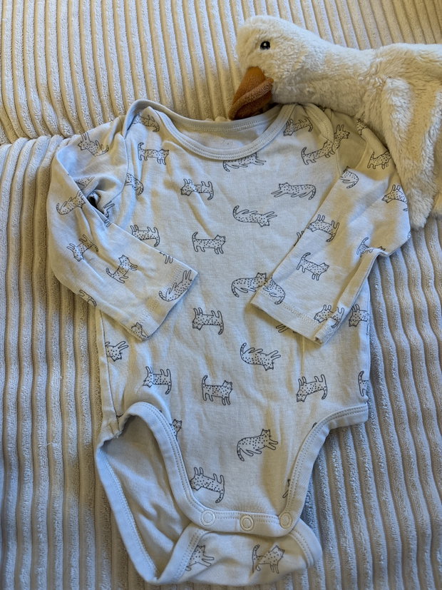 Body mit Katzen, H&M, Größe 68