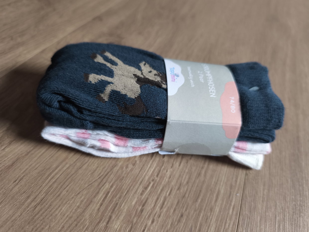 2 Strumpfhosen Größe 74/80