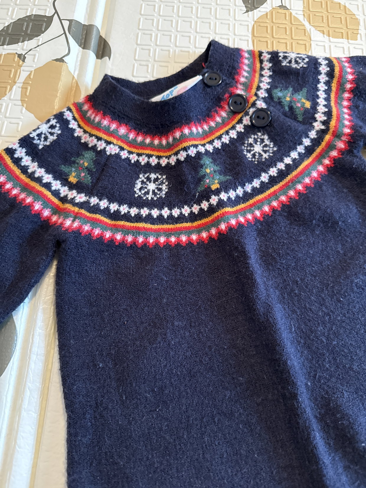 Pullover Weihnachten Blau 