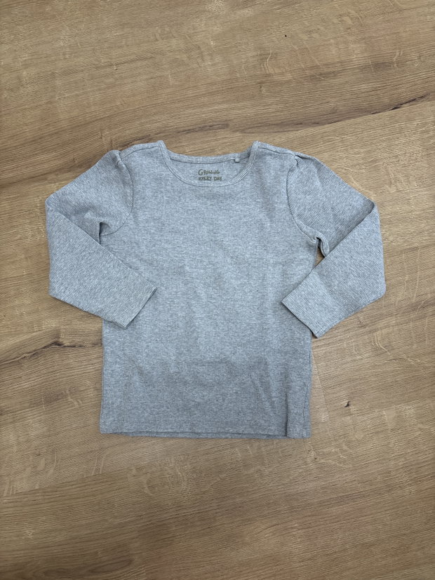 Longsleeve grau ripp