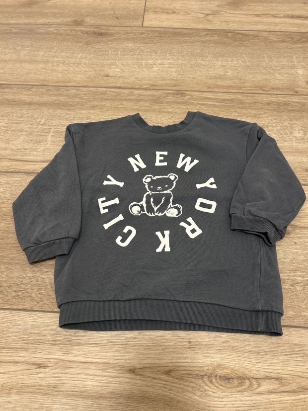 Pullover grau Teddybär 