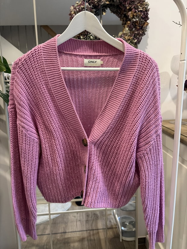 Only Strickjacke - bubblegum