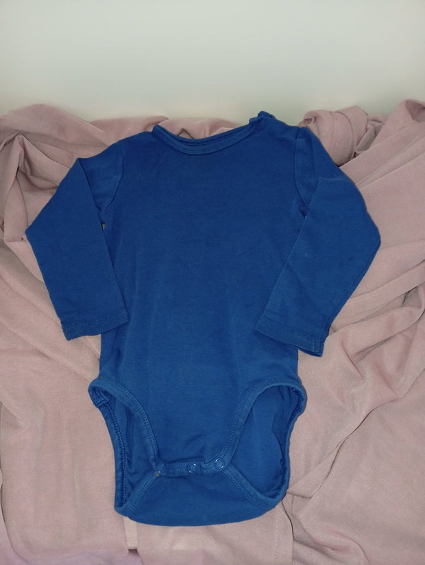 💙 Blauer Langarm-Body – Größe 86