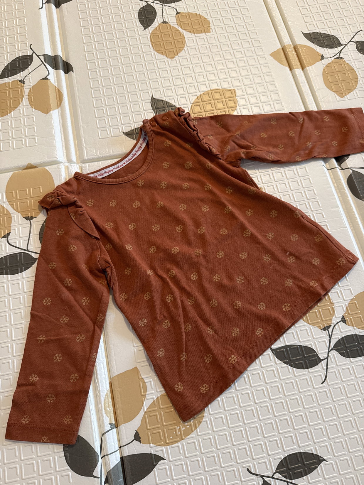 Langarm Shirt Schneeflocke 