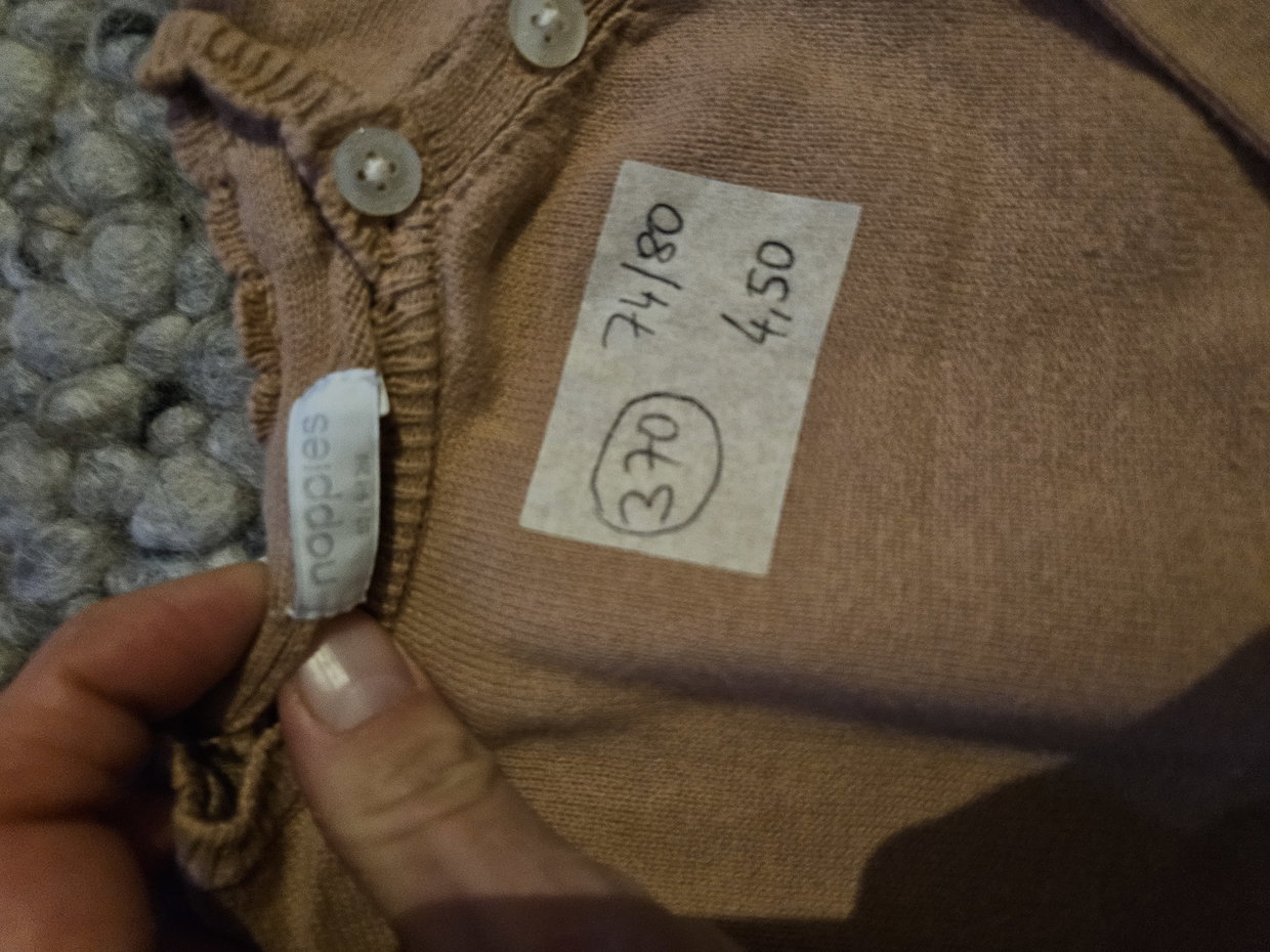 Noppies  74/80 langarmstrickshirt beige-braun