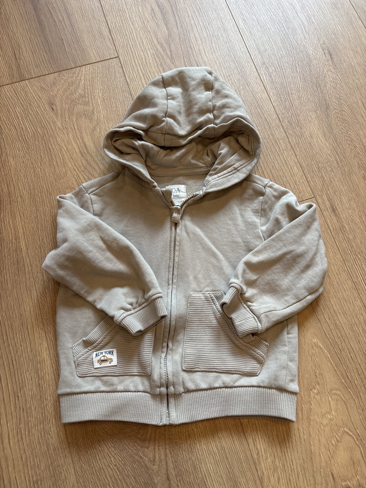 Sweatshirtjacke Beige