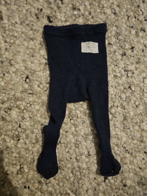 Schurwolle Strumpfhose  dunkelblau 62/68