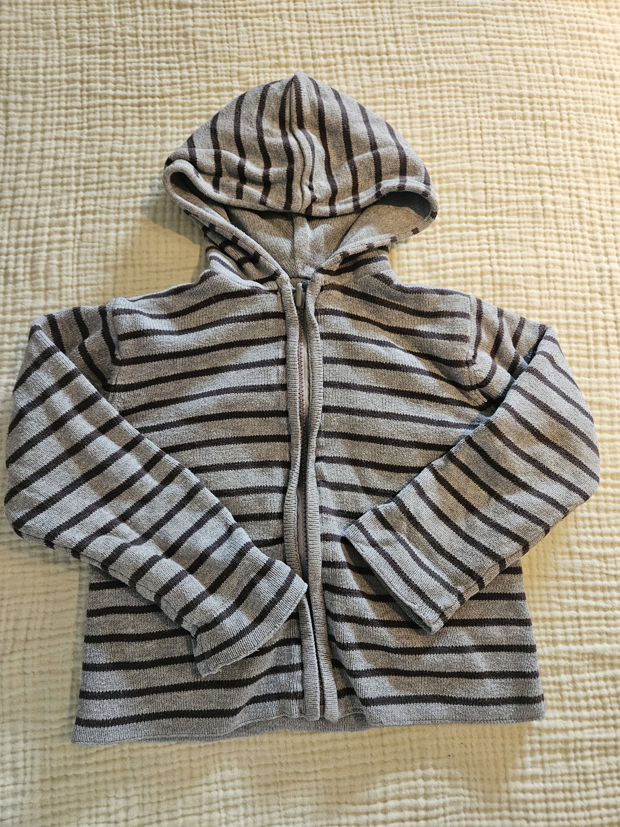 Sweatshirt Jacke gestreift 