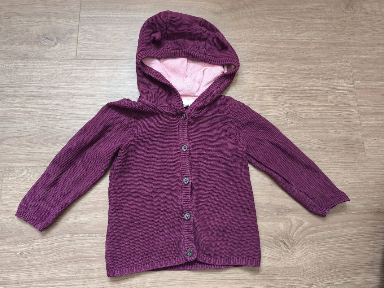 Strickjacke mit Kapuze 