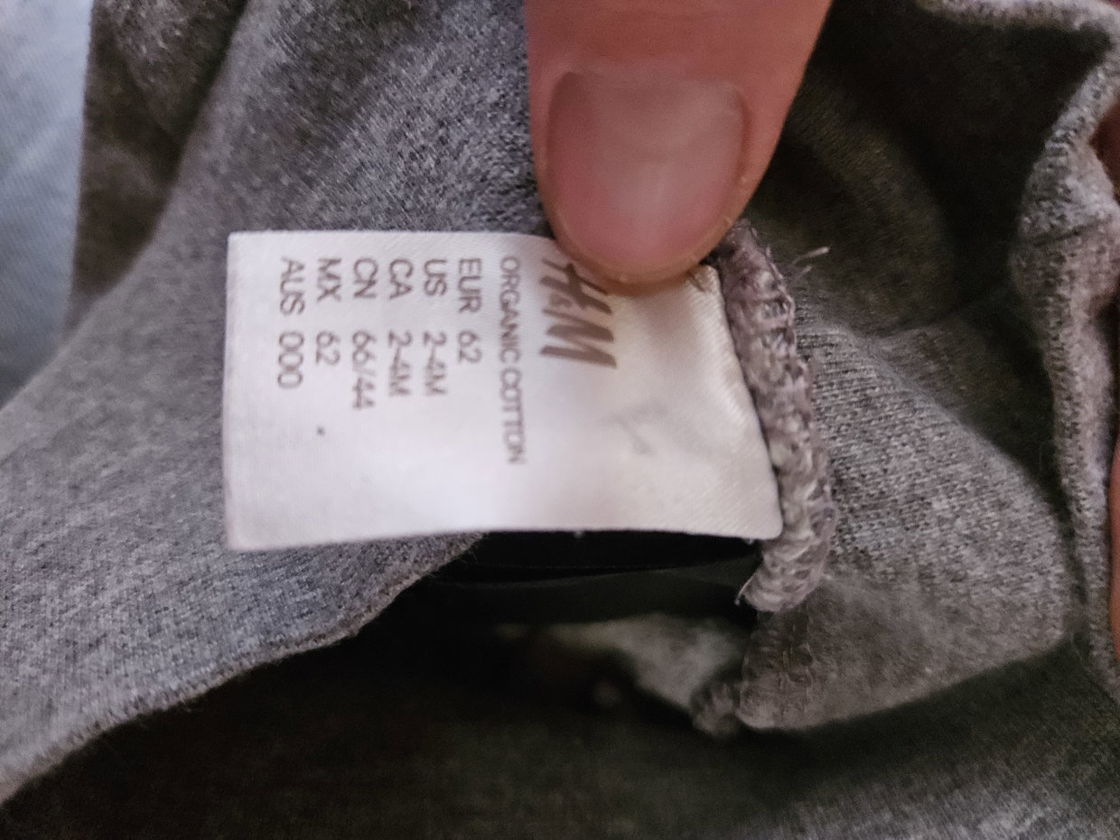 Hose grau 62 h&m Knöpfe