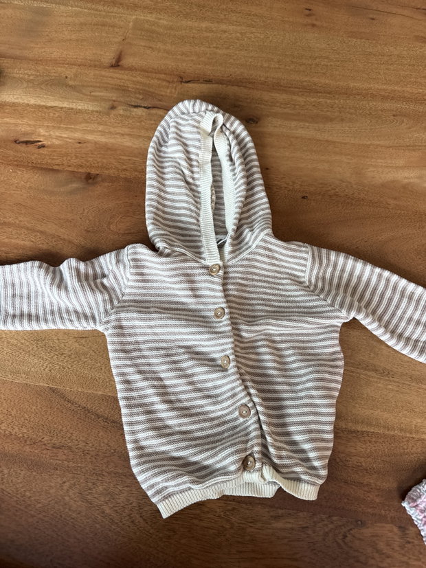 Strickjacke gestreift 