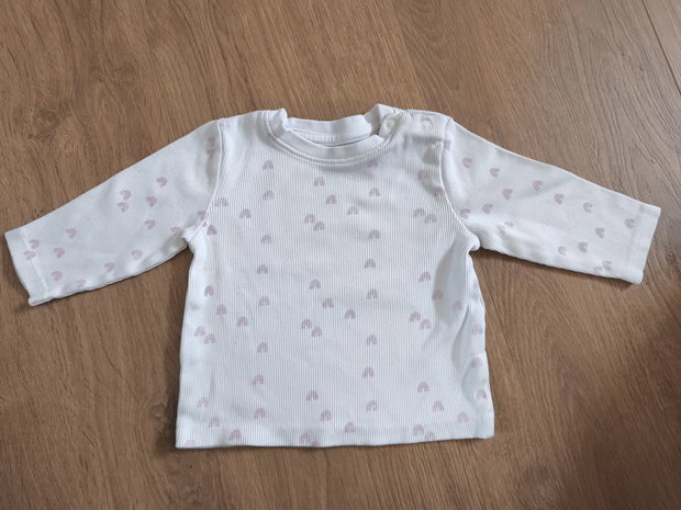 Pullover weiß Regenbogen 68 topomini 