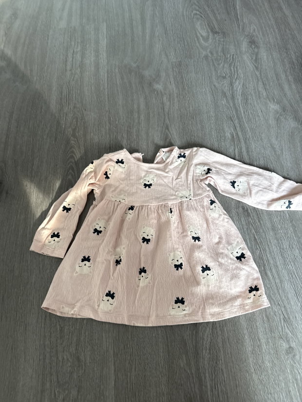 Kleid rosa Katzen