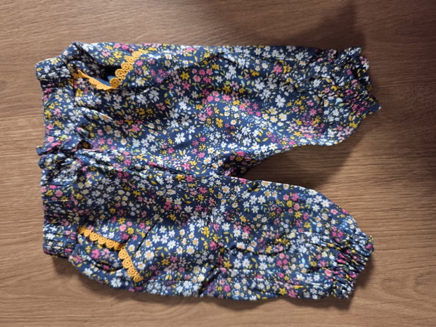Dünne Hose bunte Blumen 50