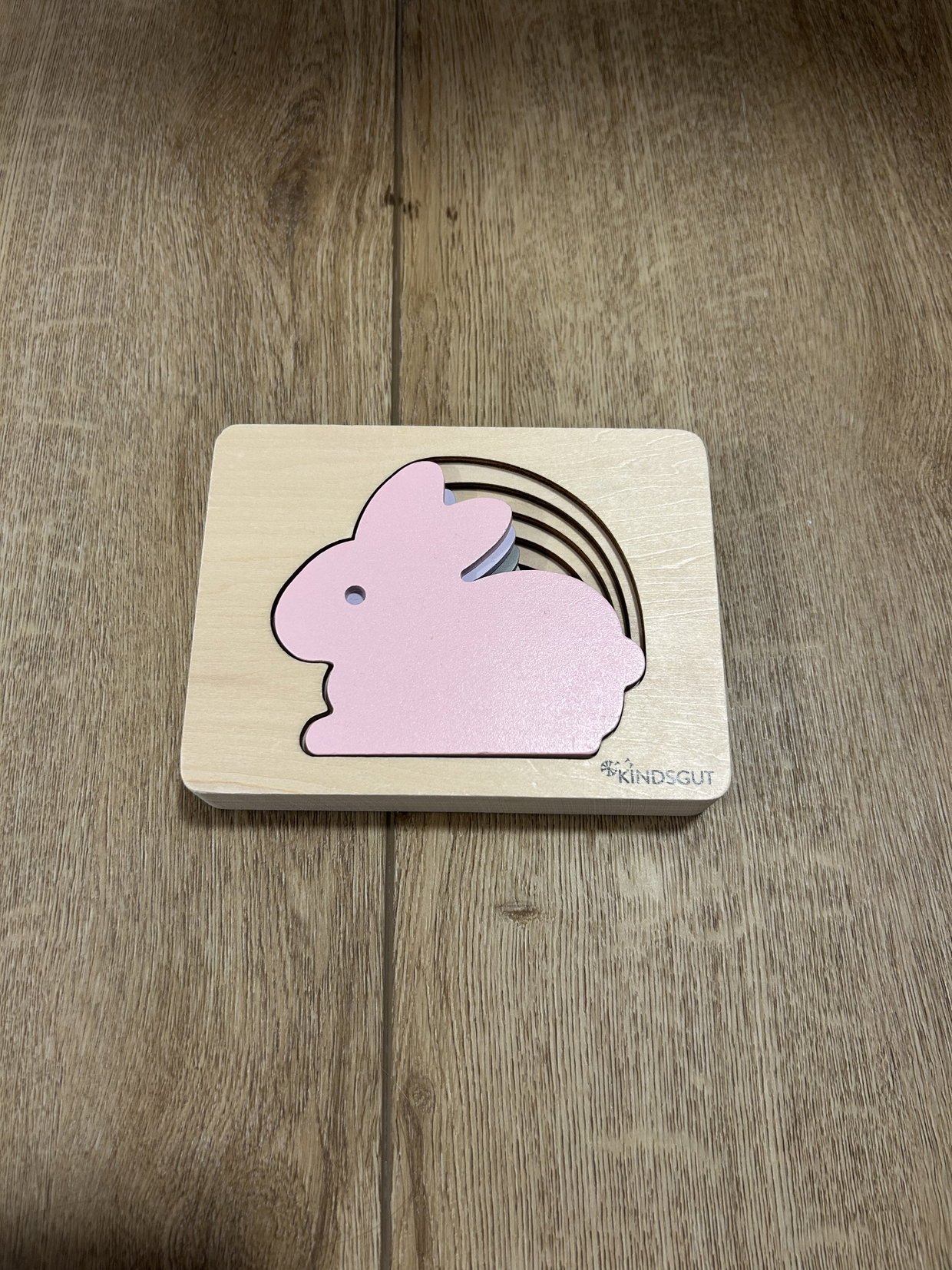 Holzpuzzle Hasenfamilie Kindsgut