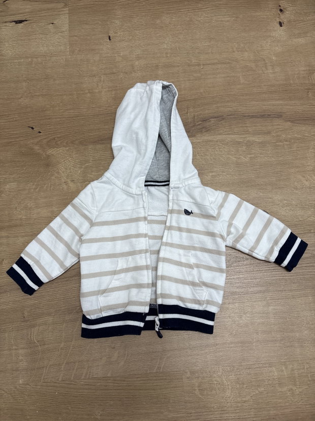 Sweat Jacke Streifen 