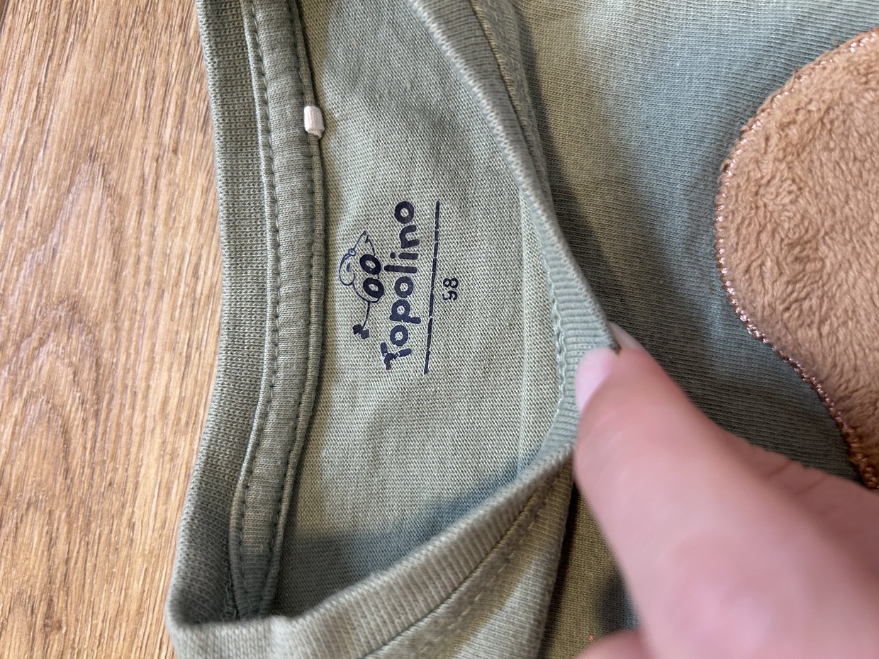 Langarmshirt grün Pilze 98